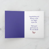 Here's to New Beginnings with Butterfly Card (Inside)