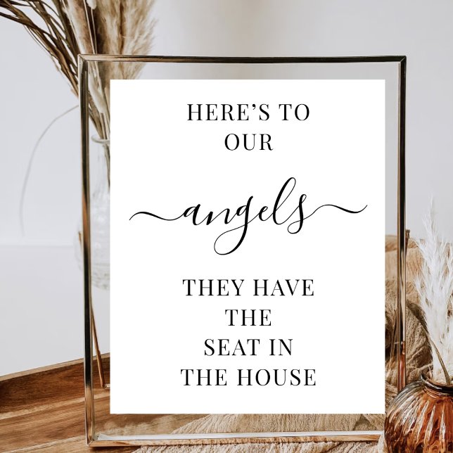 Here's to Our Angels Memorial Wedding Printable Poster (Creator Uploaded)