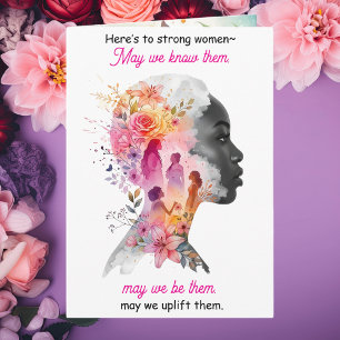 Here's to Strong Women International Women's Day Card