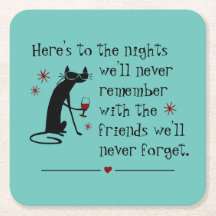 Here's to the Nights Friends Wine Toast