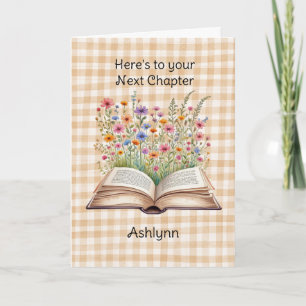 Here's To Your Next Chapter Moving Away Card