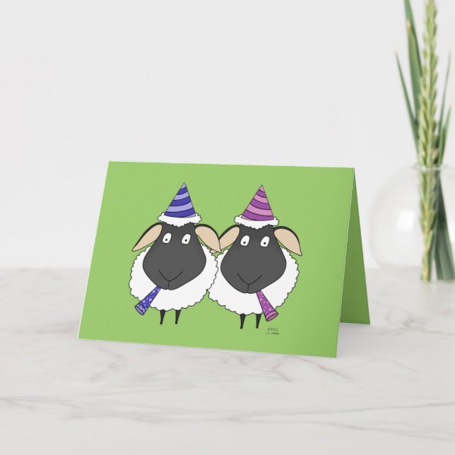 Here's Two Ewe Congratulations Card (Front)
