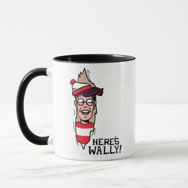 Here's Wally Mug-Cute Mug Adorable Gift Wally Love (Left)