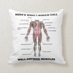Here's What I Would Call Well-Defined Muscles Cushion