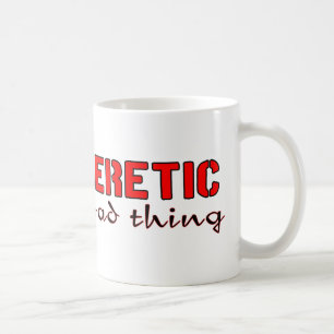 heretic coffee mug