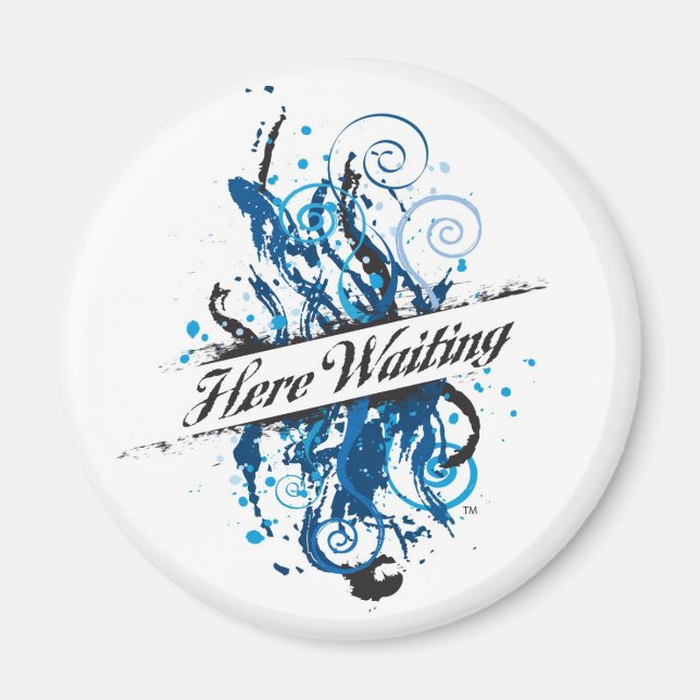 herewaitinglogo magnet (Front)