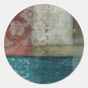Heritage Abstract I Classic Round Sticker