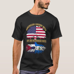 Heritage American Grown with Cuban Nicaraguan Root T-Shirt