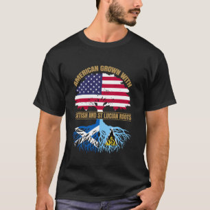 Heritage American Grown with Scottish St Lucian Ro T-Shirt