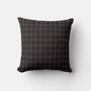 Heritage Burgundy Tartan Plaid   Luxury Old Money  Cushion