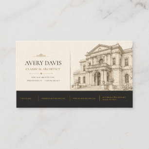 Heritage Classical Architect Business Card