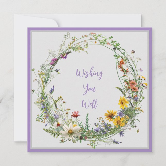 Heritage Floral Wreath Note Cards Pack (Front)