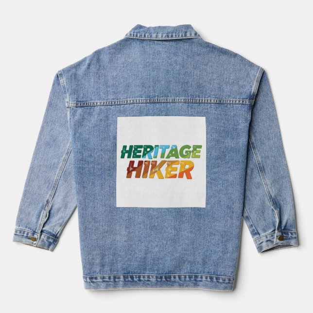 Heritage Hiker , t-shirt Denim Jacket (Back)