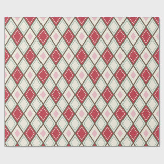 Heritage Holiday Harlequin Wrapping Paper