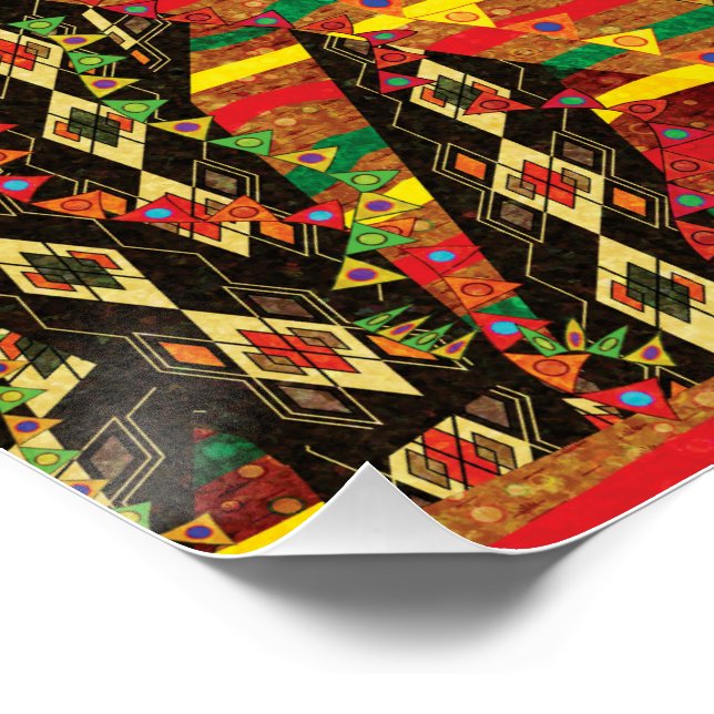 Heritage in Gold – Klimt Inspired Art Poster (Corner)