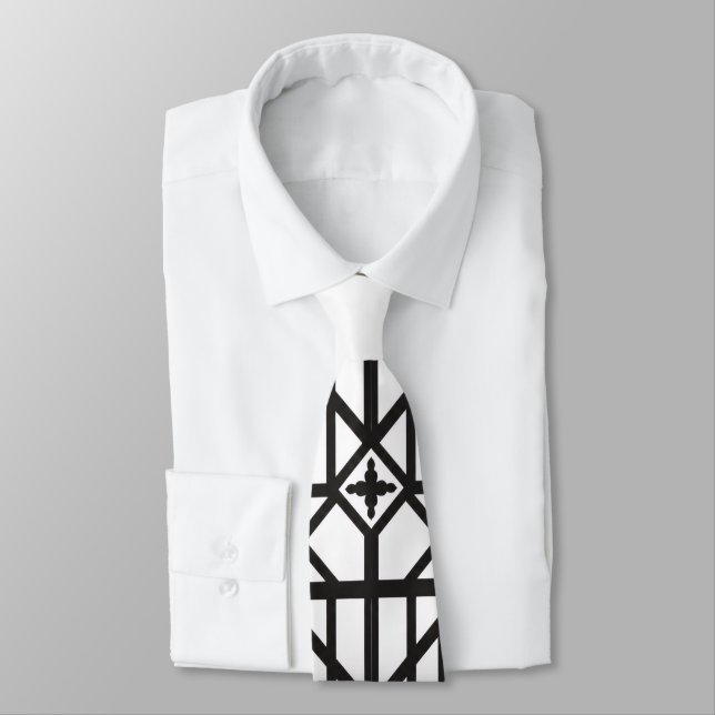 Heritage Lattice line Tudor Architecture inspired  Tie (Tied)