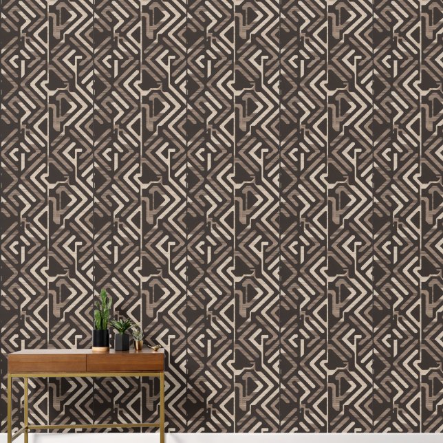 Heritage Luxe (Indigo + Earth) Luxury Wallpaper (Hallway)