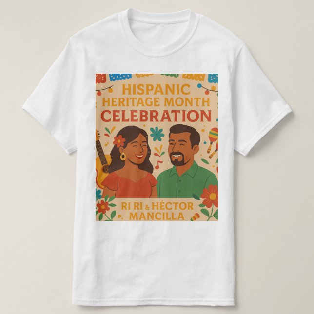 Heritage Month Celebration – Vibrant Cultural Artw T-Shirt (Design Front)