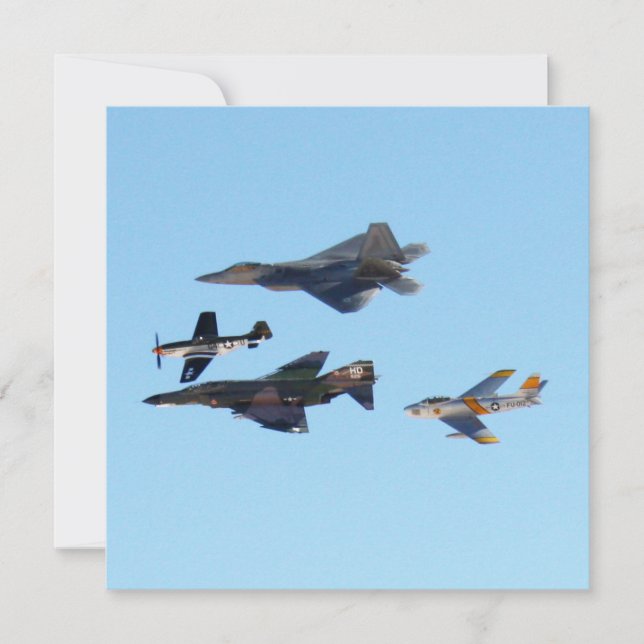 Heritage Pass - Mustang,Raptor,Sabre,Phantom Invitation (Front)