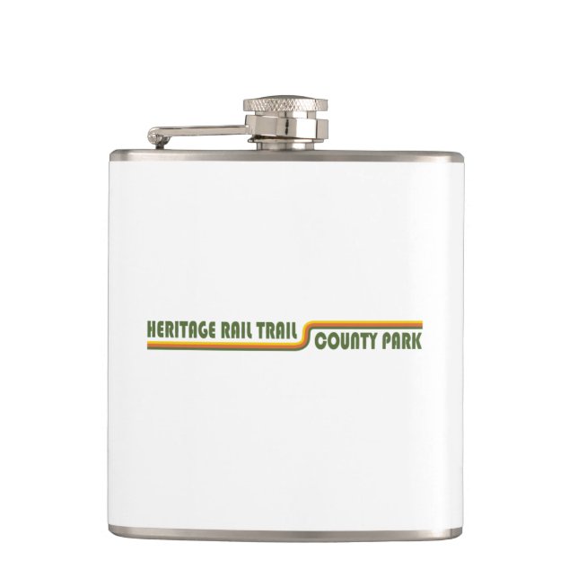 Heritage Rail Trail County Park Hip Flask (Front)