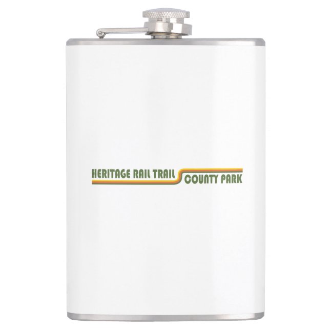 Heritage Rail Trail County Park Hip Flask (Front)
