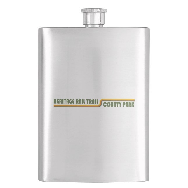 Heritage Rail Trail County Park Hip Flask (Front)