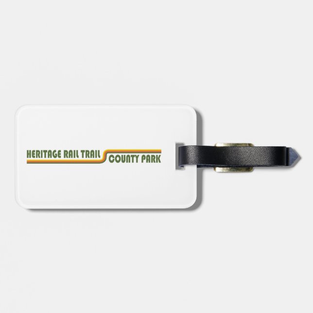 Heritage Rail Trail County Park Luggage Tag (Back Horizontal)