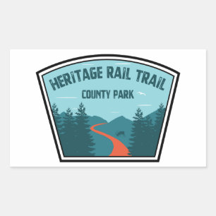 Heritage Rail Trail County Park Rectangular Sticker