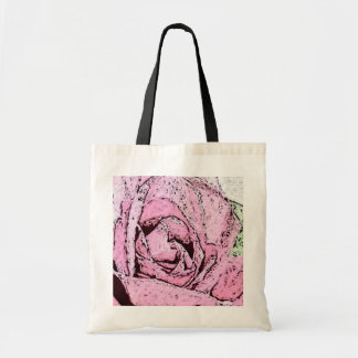 Heritage Rose block print Tote Bag