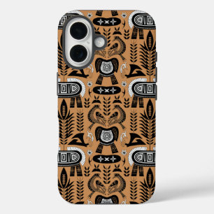 Heritage Totem  – African Tribal Animal Pattern iPhone 16 Case