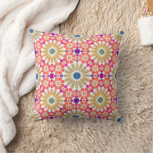 Heritage Zellige – Andalusian Moroccan Tile Art Cushion