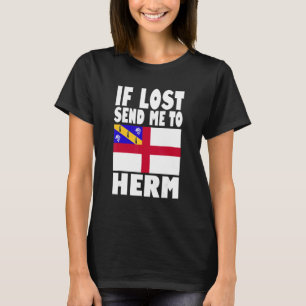 Herm Flag Design If lost send me to Herm T-Shirt