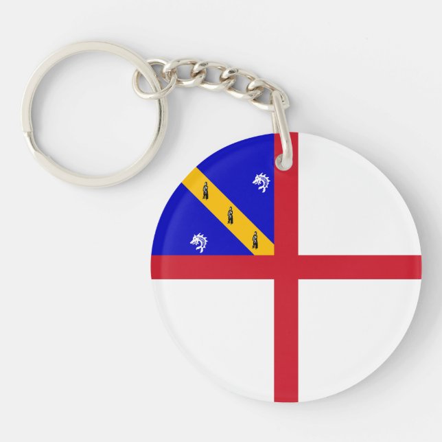 Herm Flag Key Ring (Front)