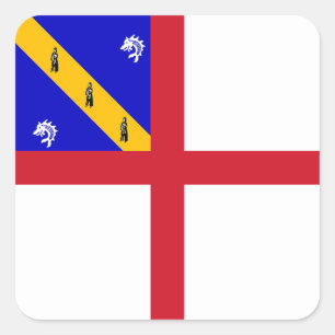 Herm Flag Square Sticker