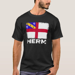 Herm Flag Support Herm People Women Men T-Shirt
