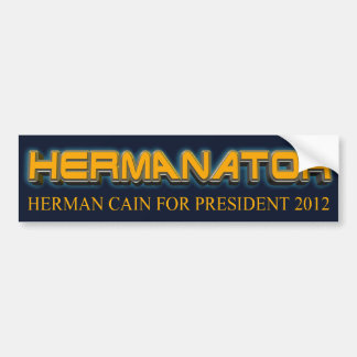 Herman Cain 2012 Bumper Sticker