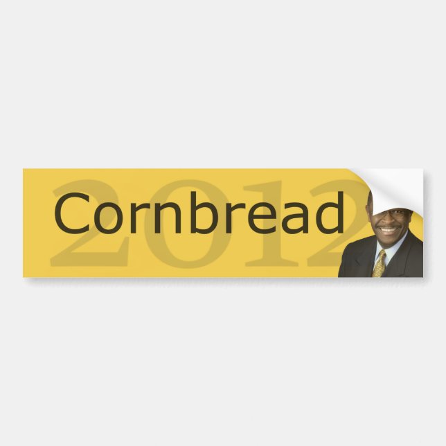 Herman Cain 2012 Cornbread Bumper Sticker (Front)