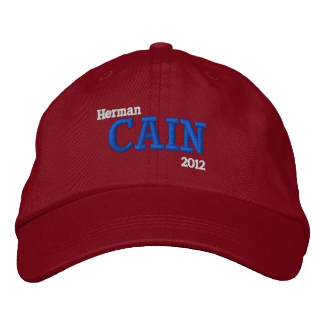 Herman Cain 2012 Embroidered Hat (Front)