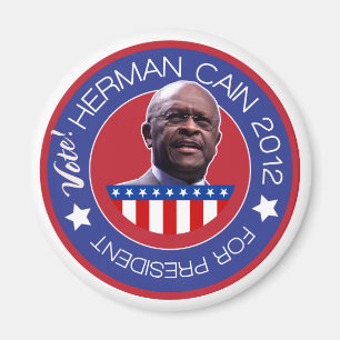 Herman Cain for US President 2012 Magnet