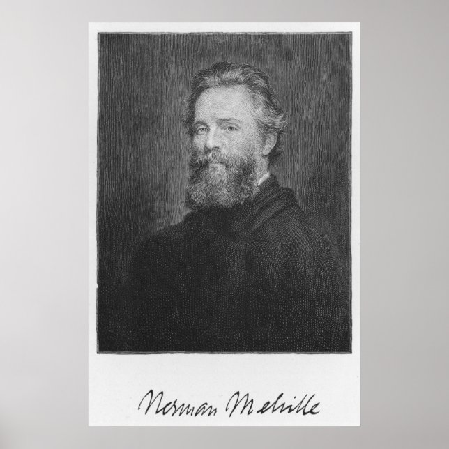 Herman Melville Large Art Print (Front)