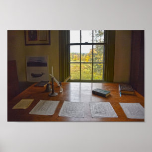 Herman Melville's Window, Massachusetts Poster