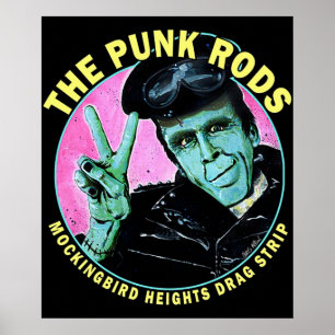 Herman Munster The Punk Rods Poster