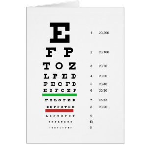 Herman Snellen Eye Chart to Estimate Visual Acuity
