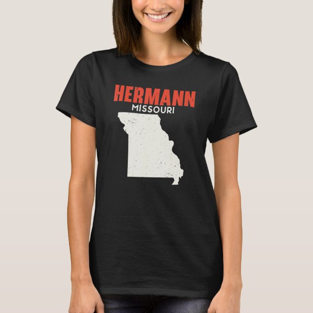 Hermann Missouri USA State America Travel Missouri T-Shirt (Front)