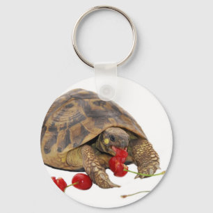 Hermann Tortoise and Strawberries Key Ring
