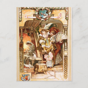 Hermann Vogel - Cinderella Postcard