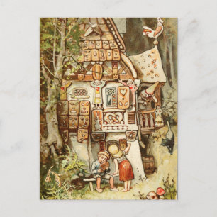 Hermann Vogel - Hansel and Grethel Postcard