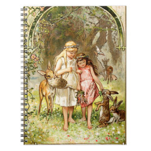 Hermann Vogel - Snow White and Rose Red Notebook