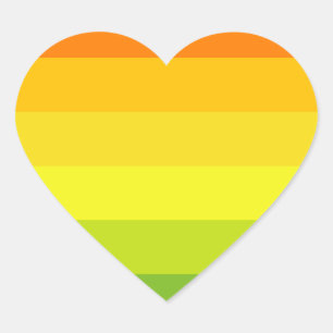 Hermaphrodite Pride Flag Heart Sticker