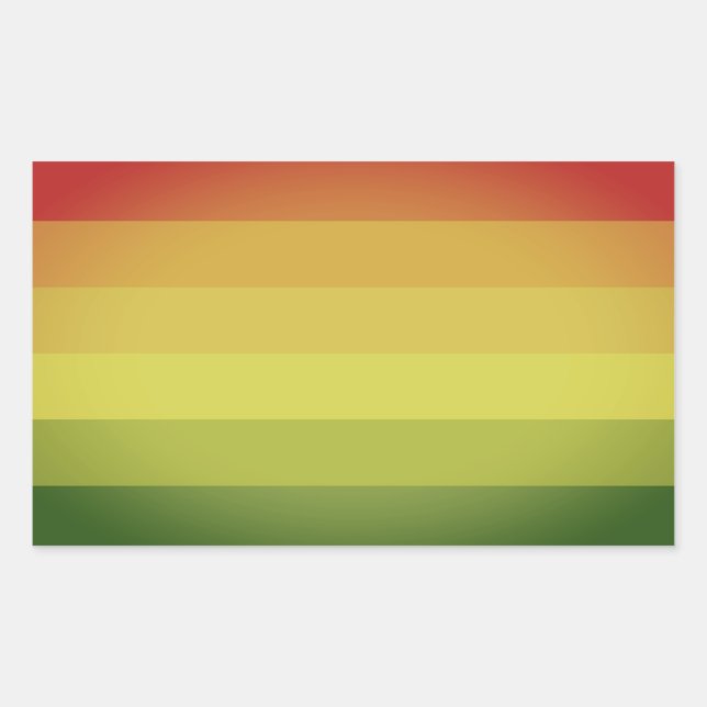 Hermaphrodite Pride Rectangular Sticker (Front)